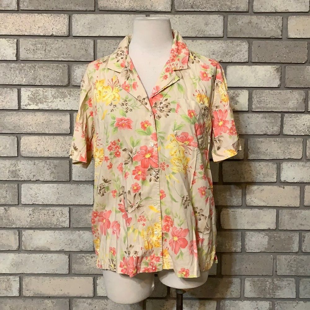 3for$20 floral button down shirt large